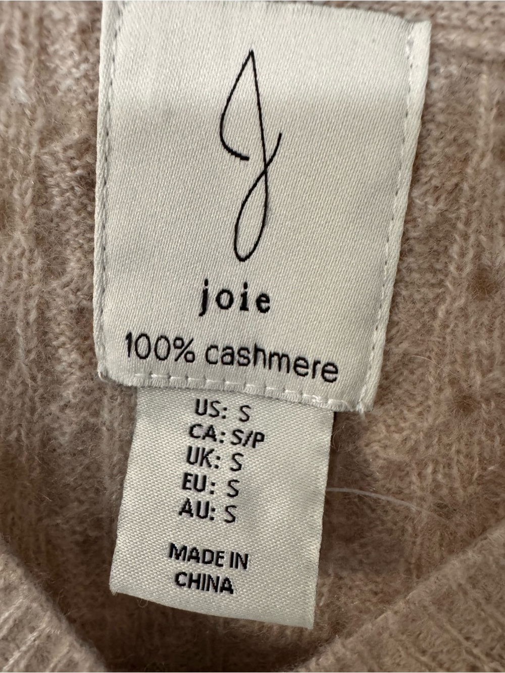 Joie 100% Cashmere Pointelle Cable Knit Cardigan Pearl Buttons S NWT - Picture 4 of 8